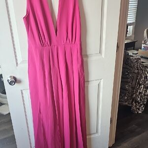 BCBGMaxAzria Vibrant Pink Maxi Dress